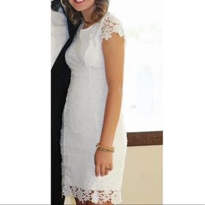 Lulu’s White Lace Dress - Small